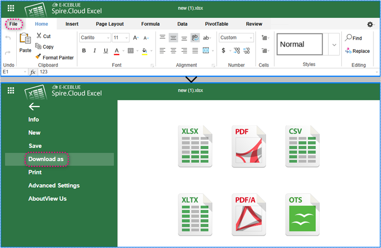 Edit Excel Files and Convert Them to PDF and Other Formats Online