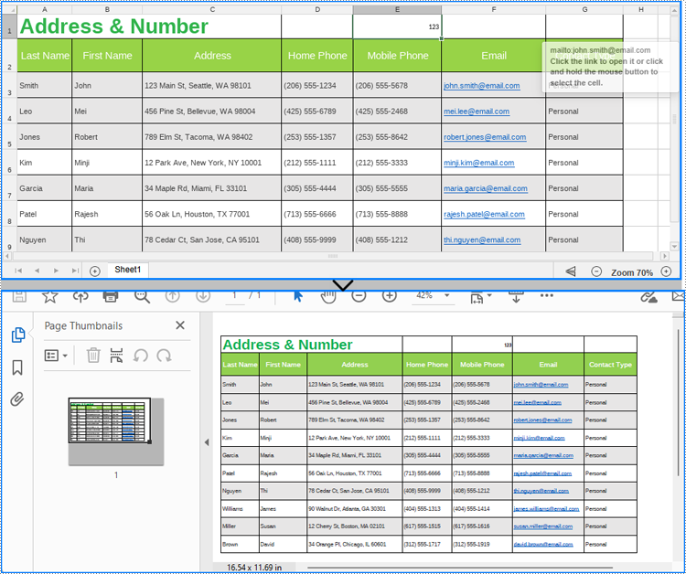 Edit Excel Files and Convert Them to PDF and Other Formats Online