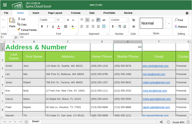 Edit Excel Files and Convert Them to PDF and Other Formats Online