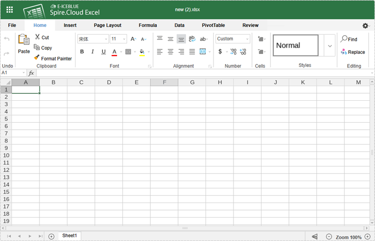 Edit Excel Files and Convert Them to PDF and Other Formats Online