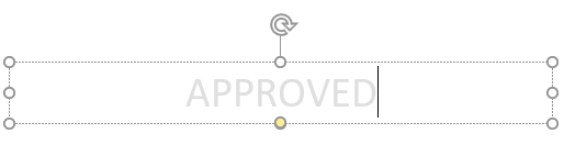 Modifica contenuto filigrana