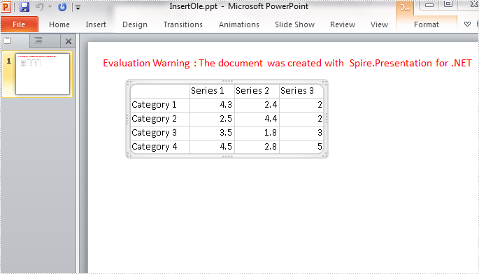 How To Embed Excel Object Into Powerpoint Slide In C Vb Net