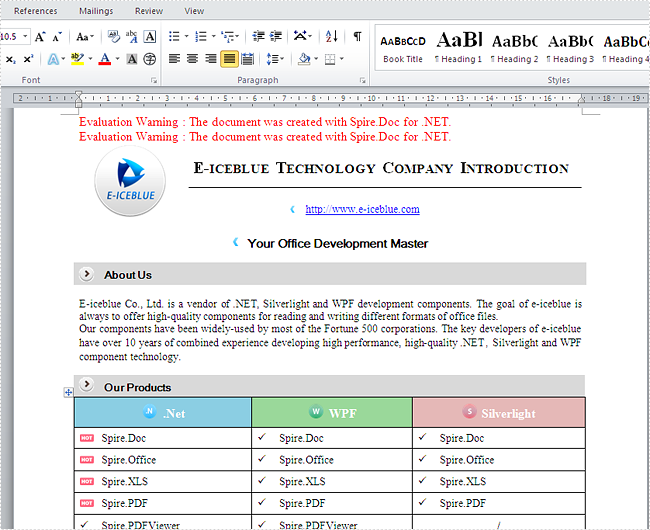 Encrypt and decrypt word document for WPF applications