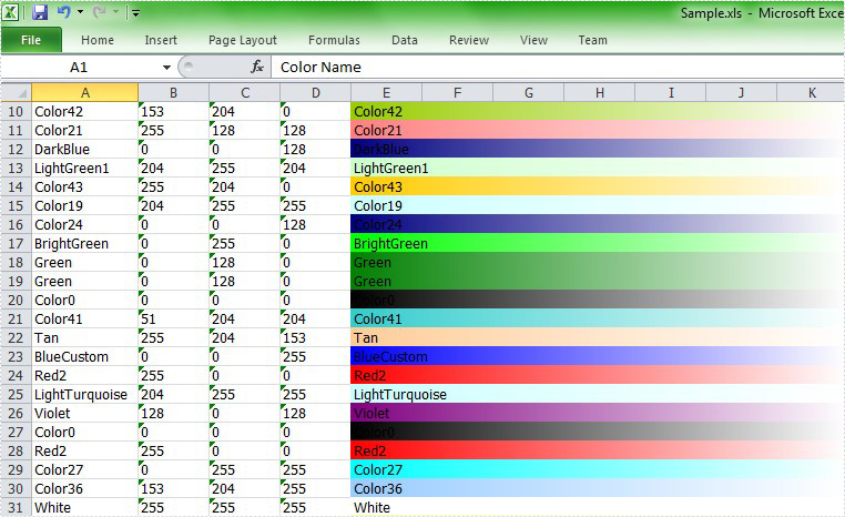 Цвет в эксель. Цвета excel Interior.Color. Номера цветов в excel. Название цветов в excel. Коды цветов в excel.