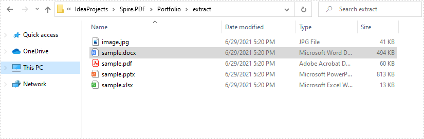 Extract Files from PDF Portfolio in Java