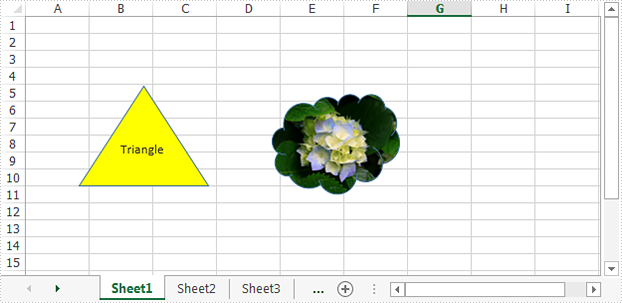 Extract text and image from Excel shape in C#