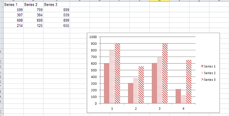 How to set the background color for Excel Chart in C#