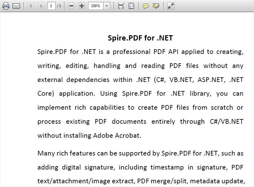 Find and replace text on PDF document in C#