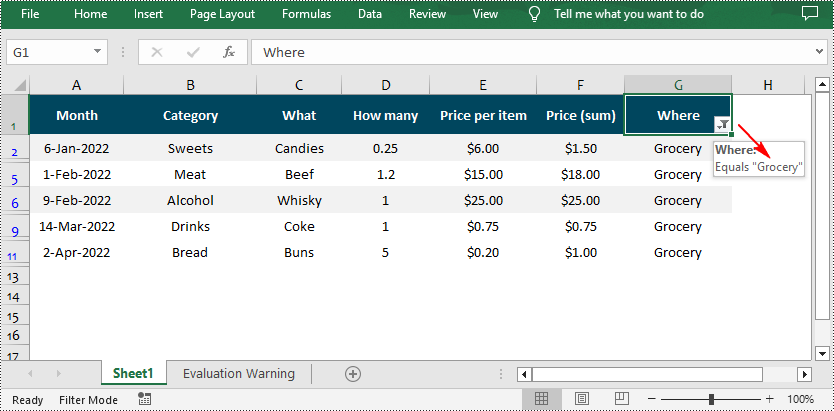 How to Add Customized Auto Filters in Excel with C#