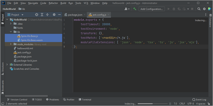 Copy library to Node.js project