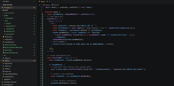 Rewrite code for app.js