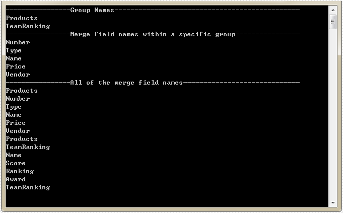 Identify Merge Field Names in Word with C#
