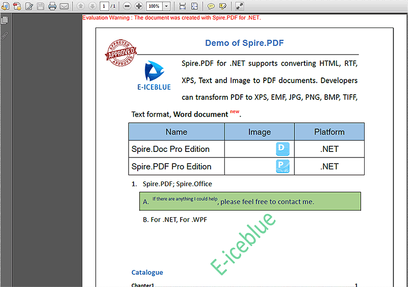 How to add an image stamp to a PDF file in C#