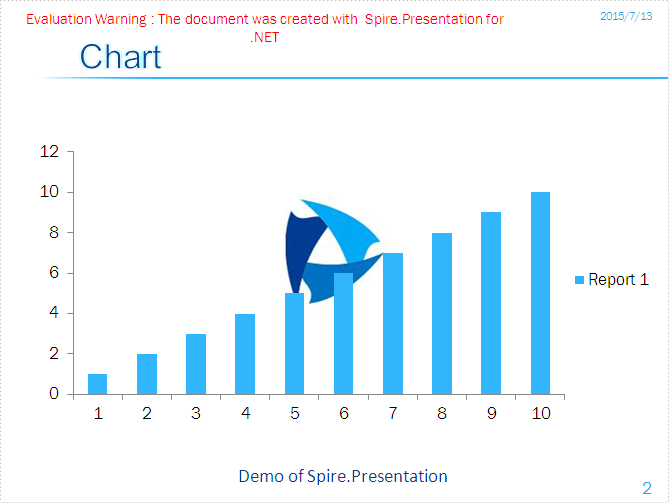 How to add image watermark in presentation slides