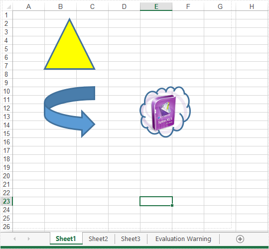 Insert and remove shapes in Excel in Java