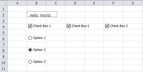 How to Insert Controls to Worksheet in C#, VB.NET