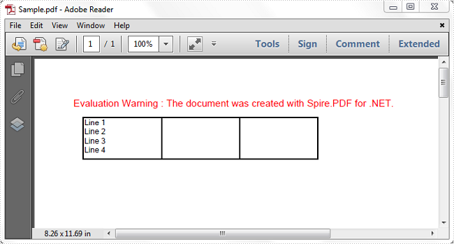How to Insert a Line Break in PDF Grid Cell in C#, VB.NET
