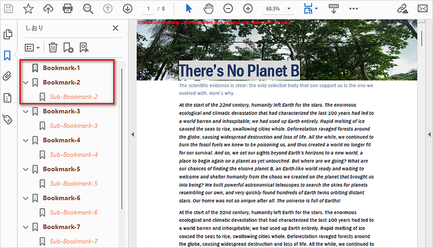 Java: Add, Edit, or Delete Bookmarks in PDF
