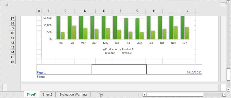 Java: Add Headers and Footers to Excel