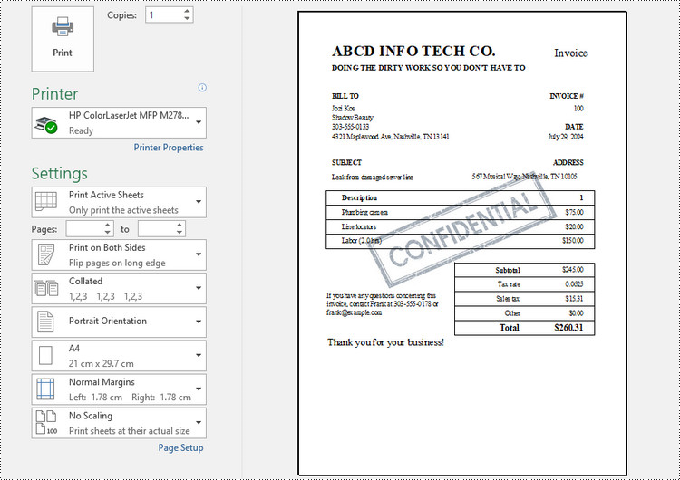 Java: Add Watermarks to Excel Worksheets