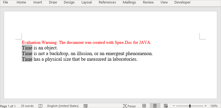 Java: Add and Change Variables in Word Documents