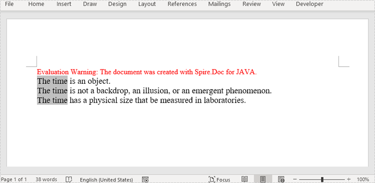 Java: Add and Change Variables in Word Documents