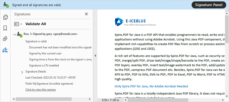 Java: Add or Delete Digital Signatures in PDF