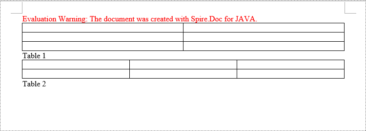 Java: Add or Remove Captions in Word documents