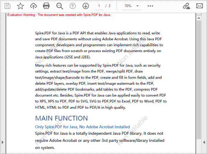Java: Add or Remove Watermark Annotations in PDF Documents