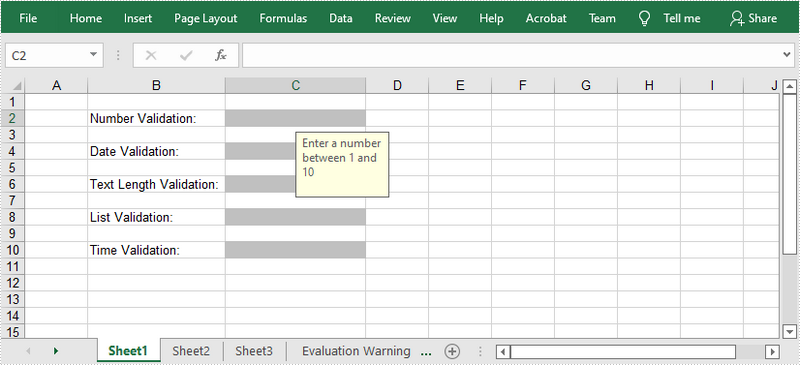 Java: Apply or Remove Data Validation in Excel