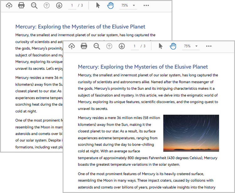 Java: Compare PDF Documents