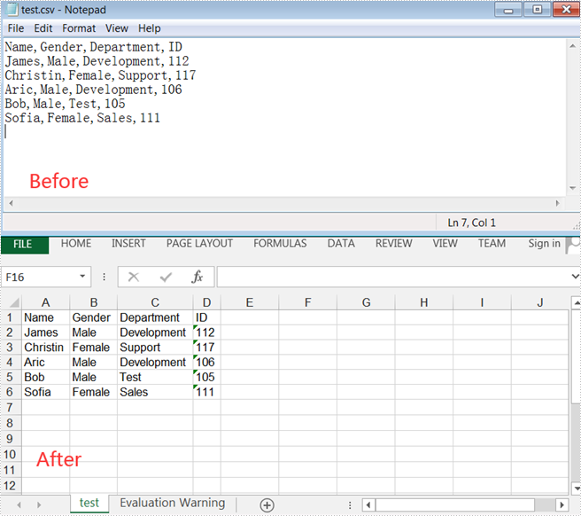 Java: Convert Excel to CSV and Vice Versa