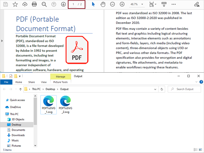 Java: Convert PDF to SVG