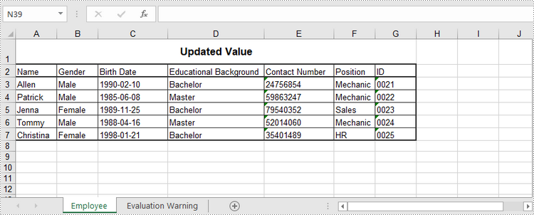 Java: Create, Read, or Update Excel Documents