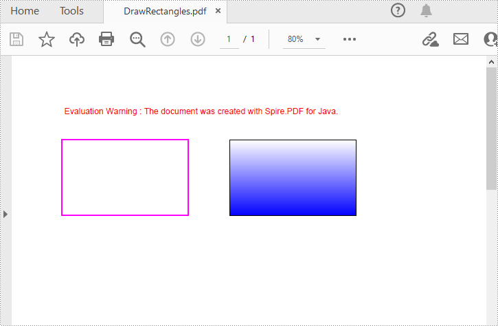 Java: Draw Shapes in PDF