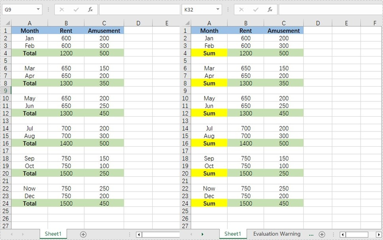 Java: Find and Replace Data in Excel