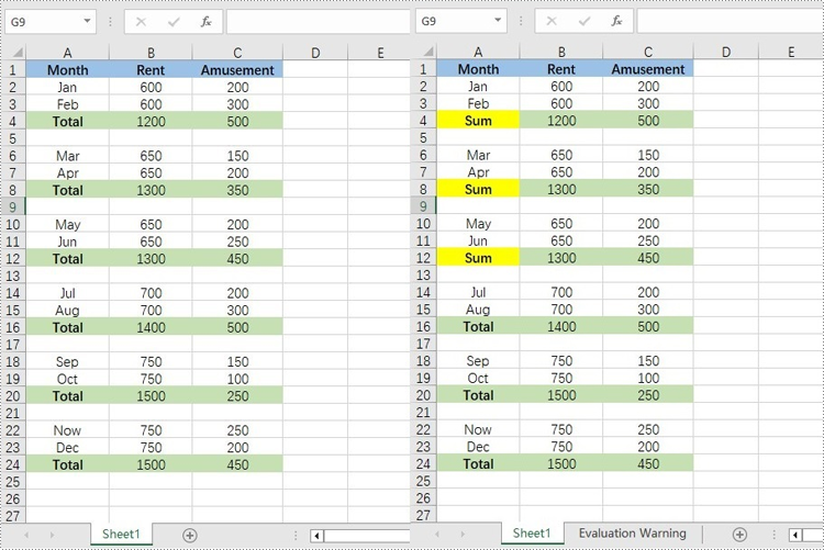 Java: Find and Replace Data in Excel