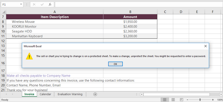 Java: Protect or Unprotect Excel Documents