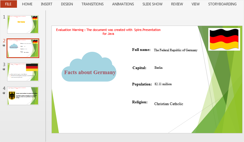 Java: Set Transparency for Images in PowerPoint