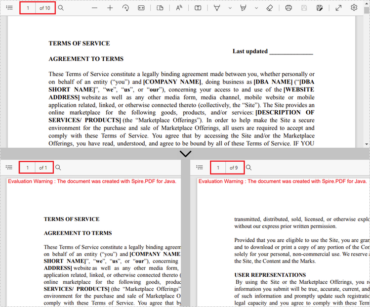 Java: Split a PDF File into Multiple PDFs