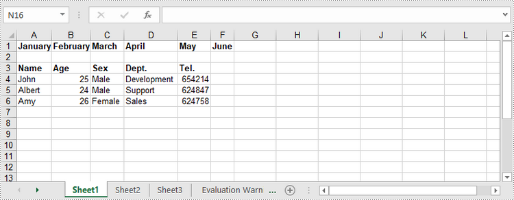 Java: Write Data to Excel Worksheets