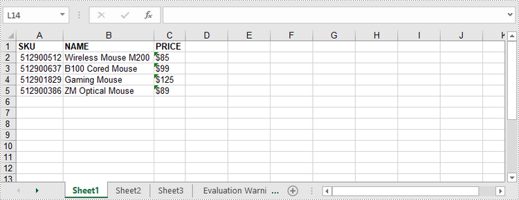 Java: Write Data to Excel Worksheets