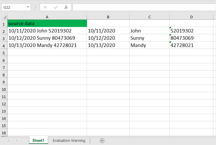 Java split one cell contents into multiple columns in Excel