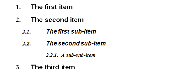 How to Create Multi-level List Numbering in Word in C#, VB.NET