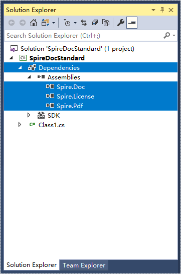 How to Mannually Add Spire.Doc as Dependency in a .NET Standard Library Project