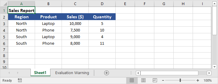 Unmerge Specific Cells in Excel