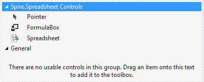Add Spire.Spreadsheet Controls to Toolbox