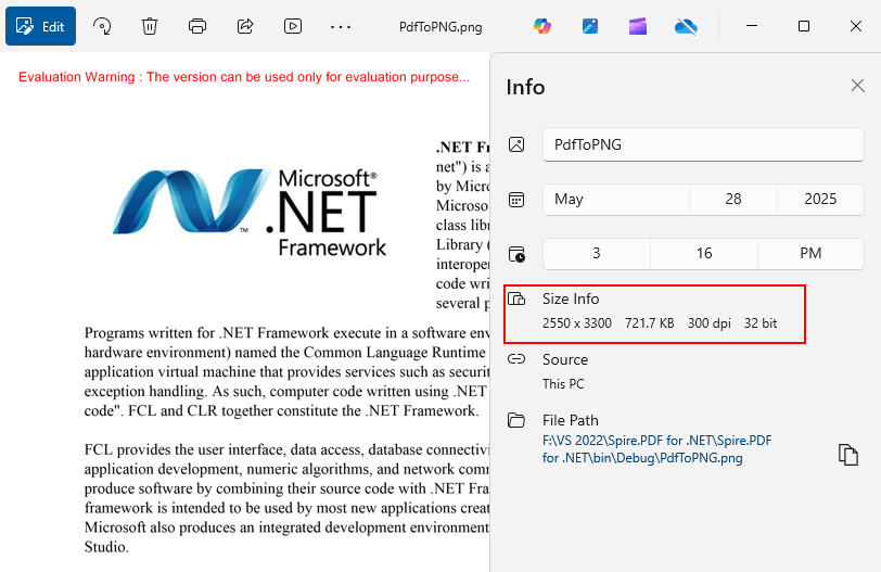 Convert a PDF page to a PNG image