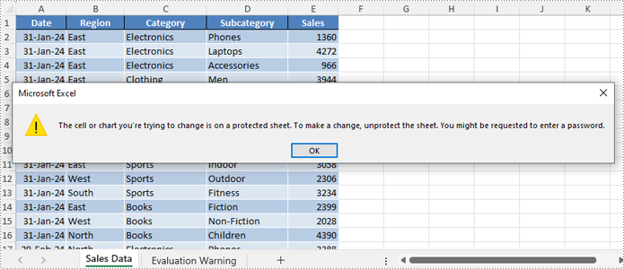 Protect Excel Worksheets with Permissions Using JavaScript