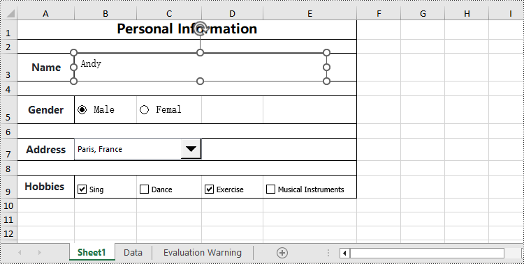 Python: Add Content Controls to Excel Documents or Edit Content Controls in Excel Documents